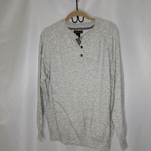 Men's Long Sleeve Henley Shirt - Gray By Art Of Rhetoric Size XL #53